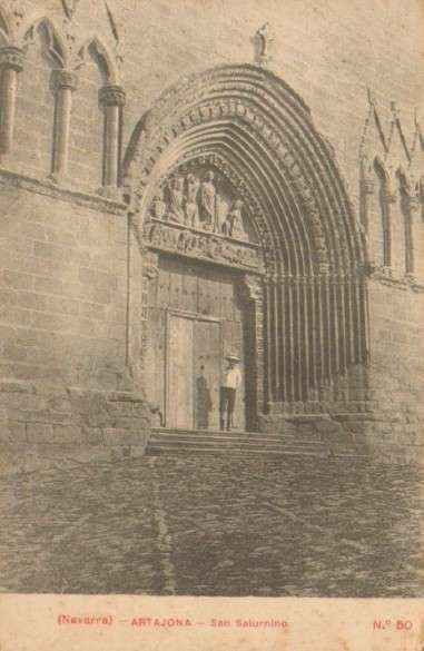 POSTAL DE ANTIGUA ARTAJONA. SAN SATURNINO. Nº 50.