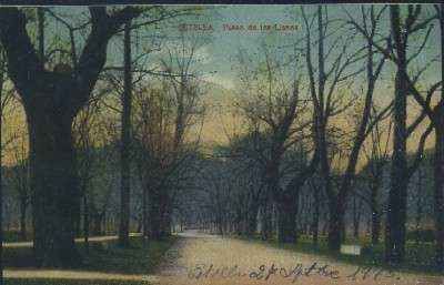 POSTAL ANTIGUA DE NAVARRA.ESTELLA PASEO DE LOS LLANOS