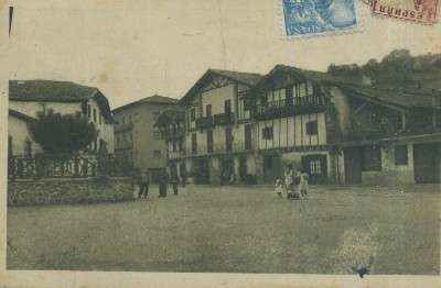 POSTAL DE NAVARRA.VERA DEL BIDASOA PLAZA DE ALZATE