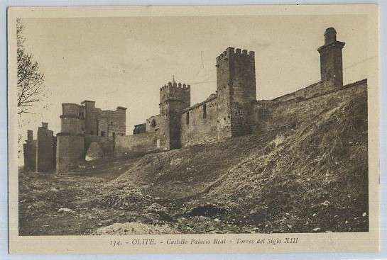 POSTAL DE NAVARRA OLITE Nº 134 CASTILLO PALACIO REAL TORRES SIGLO Xlll