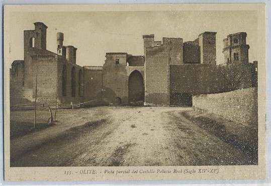 POSTAL DE NAVARRA OLITE Nº 135 VISTA PARCIAL DEL CASTILLO PALACIO REAL. SIGLO XlV