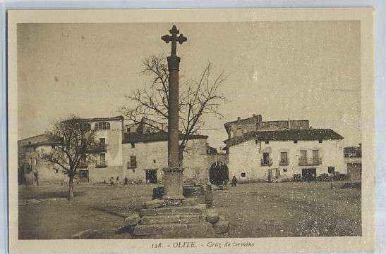 POSTAL DE NAVARRA OLITE Nº 128 CRUZ DE TERMINO