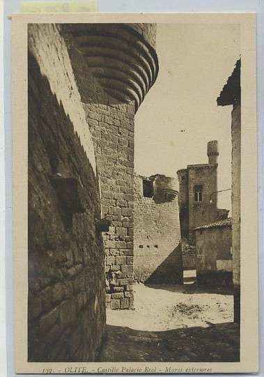 POSTAL DE NAVARRA OLITE Nº 137 CASTILLO PALACIO REAL MUROS EXTERIORES