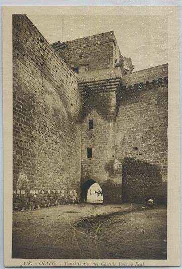 POSTAL DE NAVARRA OLITE Nº 138 TUNEL GOTICO DEL CASTILLO PALACIO REAL