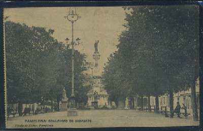 POSTAL ANTIGUA DE NAVARRA PAMPLONA - BOULEVARD DE SARASATE
