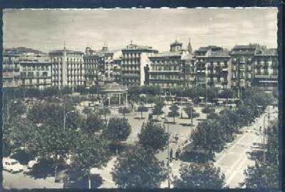 POSTAL DE PAMPLONA PLAZA DEL CASTILLO - CASTLE SQUARE
