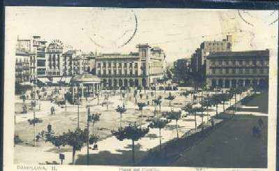 POSTAL DE PAMPLONA PLAZA DEL CASTILLO