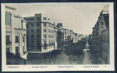 POSTAL ANTIGUA DE NAVARRA Nº 6 PAMPLONA AVENIDA CARLOS III