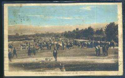 POSTAL ANTIGUA DE NAVARRA - BURGUETE UN ASPECTO DE SUS CONCURRIDAS FERIAS