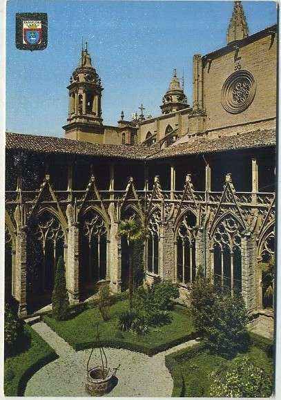 POSTAL DE NAVARRA - PAMPLONA. CLAUSTROS. CATEDRAL Nº 47