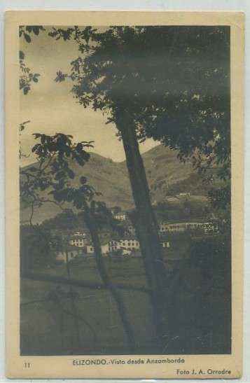 POSTAL DE NAVARRA. ELIZONDO. VISTA DESDE ANZAMBARDA Nº 11