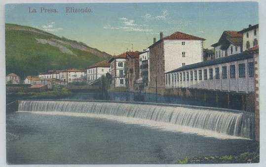POSTAL ANTIGUA DE NAVARRA. ELIZONDO. LA PRESA