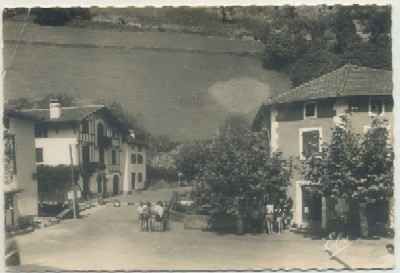 POSTAL DE NAVARRA. PAYS BASQUE ARNEGUY. LE POSTE FRONTIERE FRANCO-ESPAGNOL