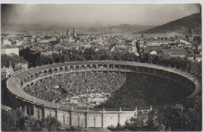 POSTAL DE PAMPLONA. PLAZA DE TOROS. DIA DE ENCIERRO Nº 85