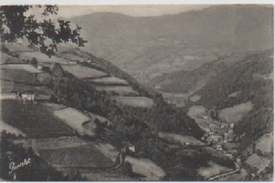 POSTAL DE NAVARRA. MONTAÑAS DE RONCEVEAUX Y VALCARIOS