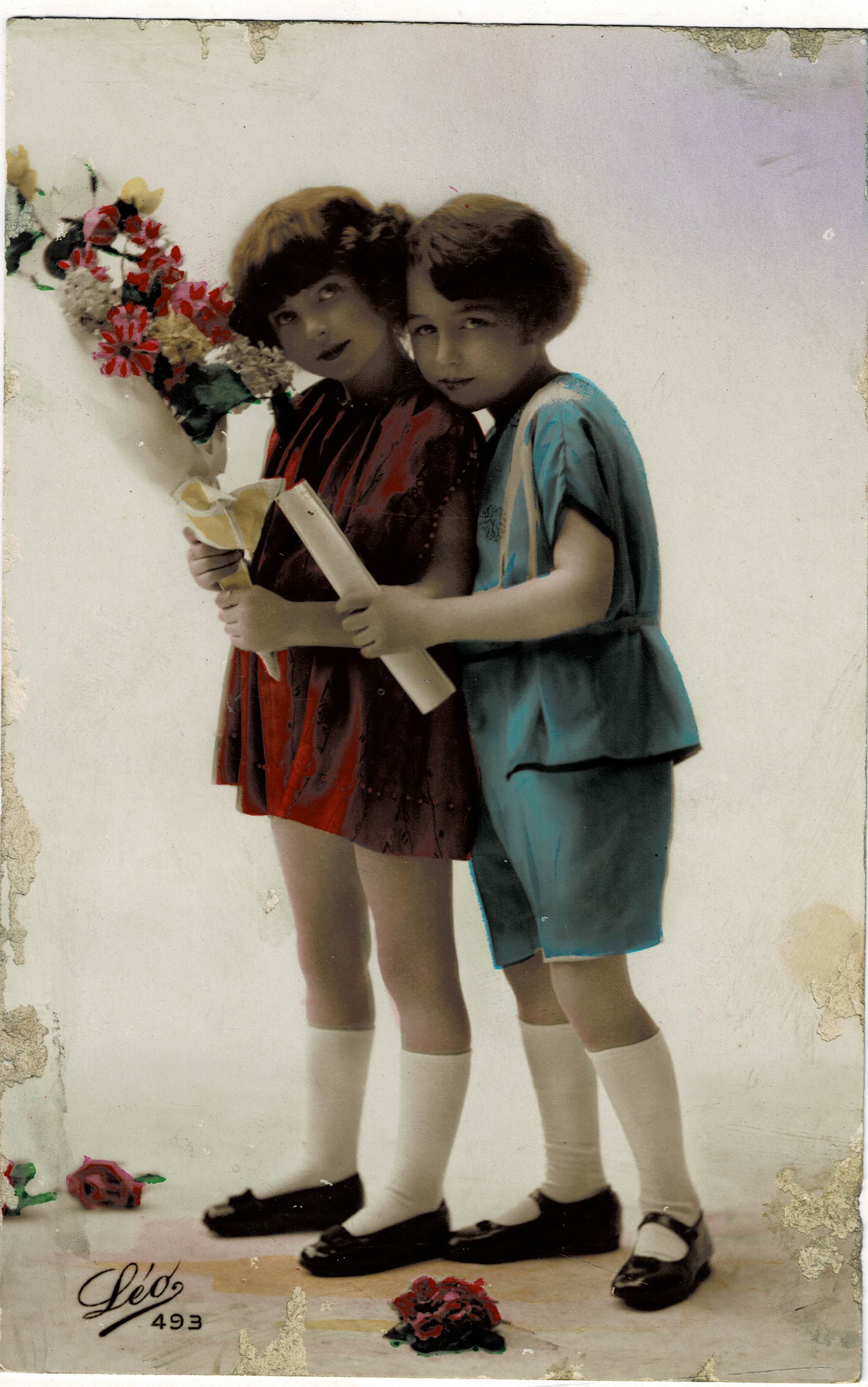 POSTAL DE NIÑOS.