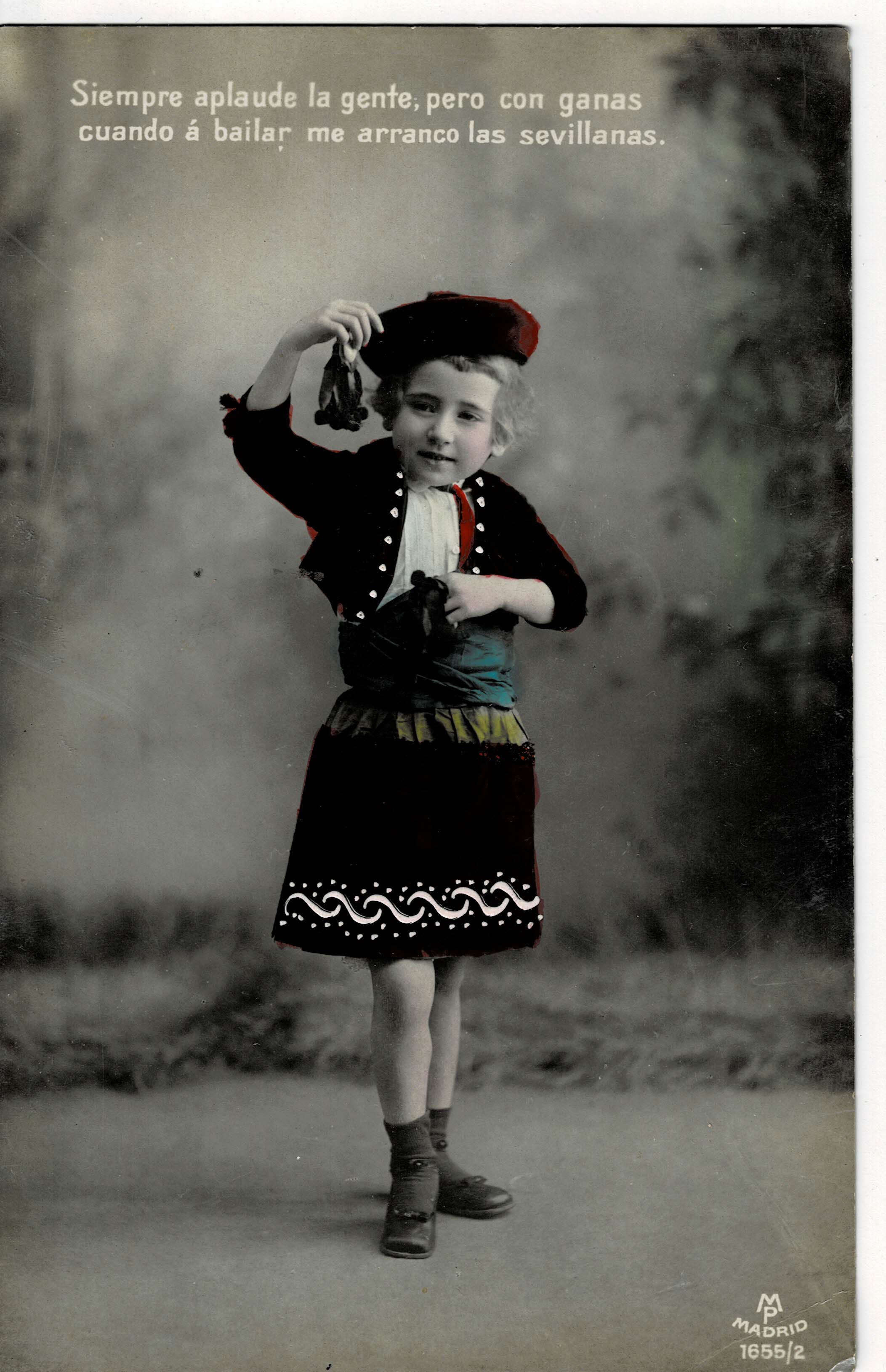 POSTAL DE NIÑOS. NIÑA.