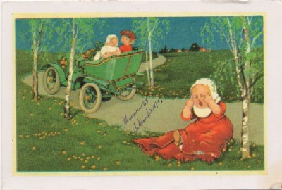 POSTAL DE NIÑOS. REPRODUCCION.
