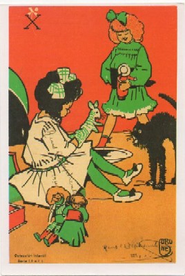 POSTAL DE NIÑOS. REPRODUCCION.