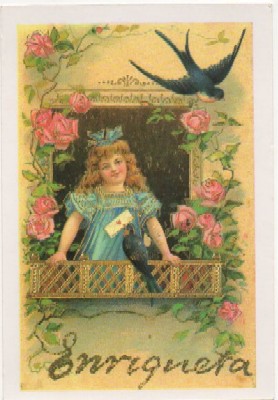 POSTAL DE NIÑOS. REPRODUCCION.