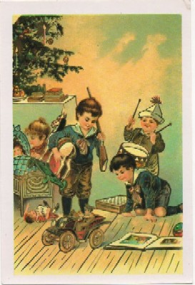 POSTAL DE NIÑOS. REPRODUCCION.