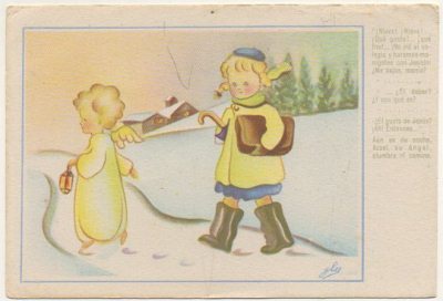 POSTAL DE NIÑOS. FUENSANTICA Y SU ANGEL Nº 2