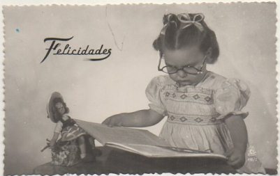 POSTAL DE NIÑOS. FELICITACION