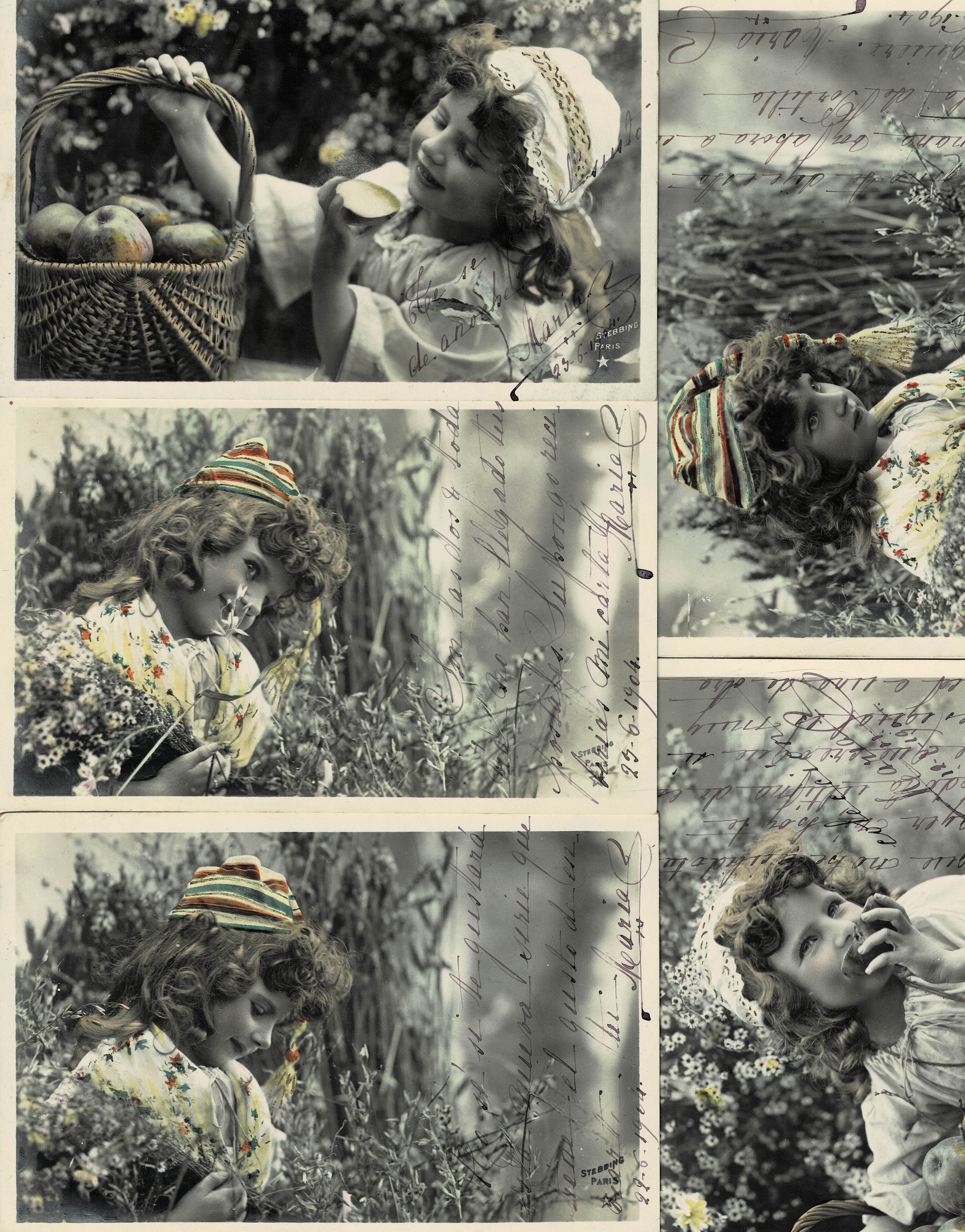 POSTAL DE NIÑOS LOTE DE 5 POSTALES.