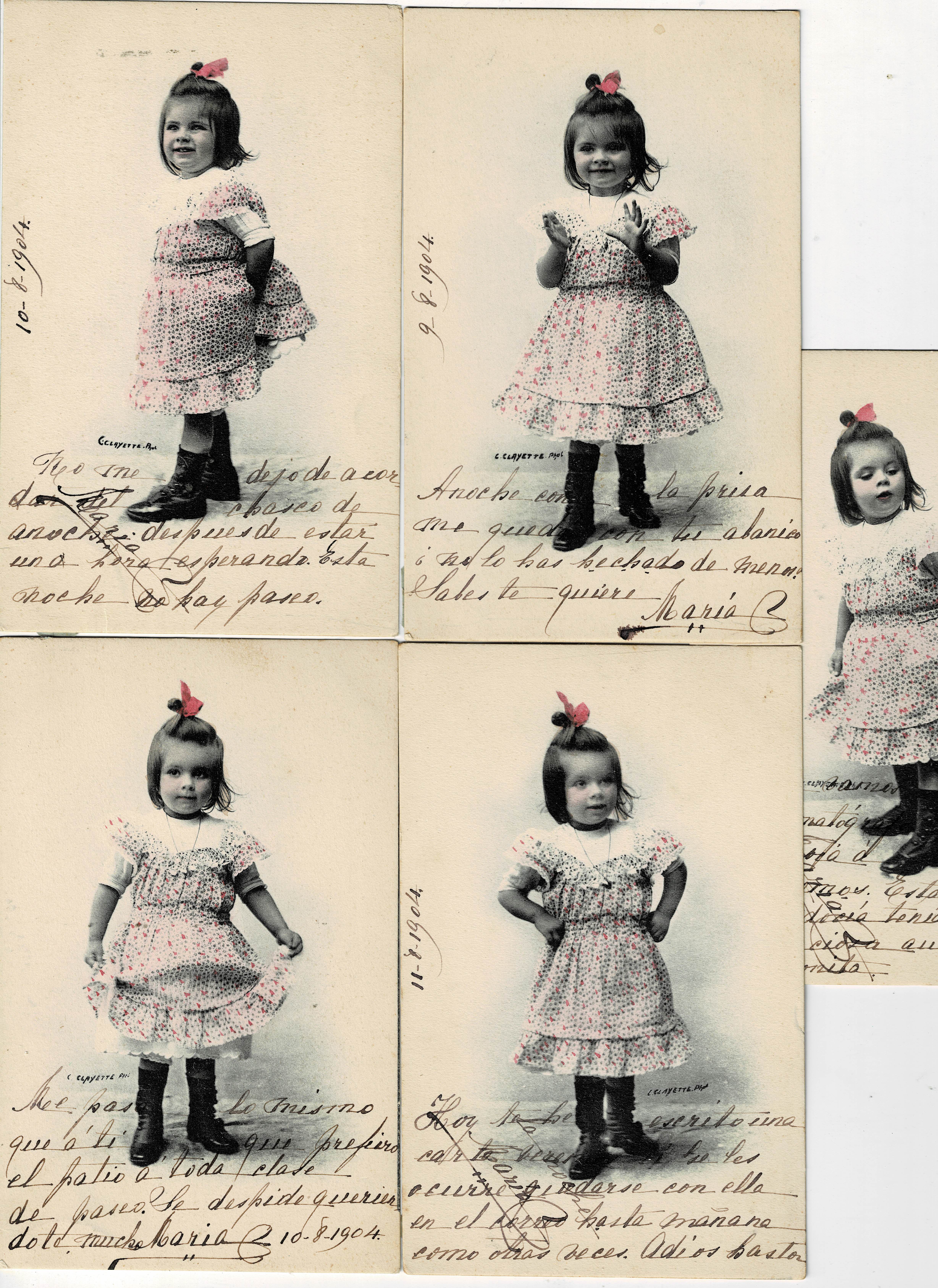 POSTAL DE NIÑOS LOTE DE 5 POSTALES.