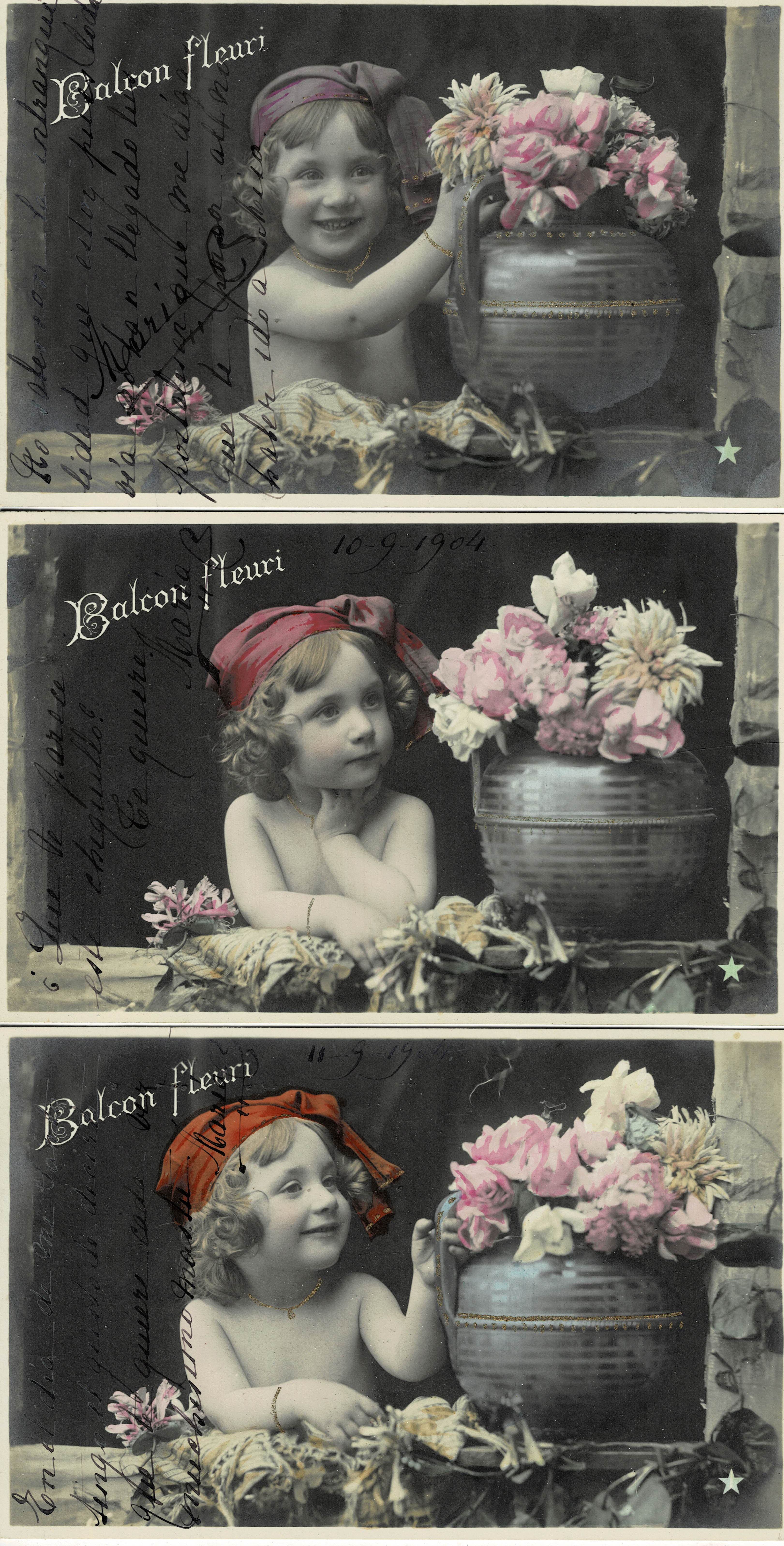 POSTAL DE NIÑOS LOTE DE 3 POSTALES.