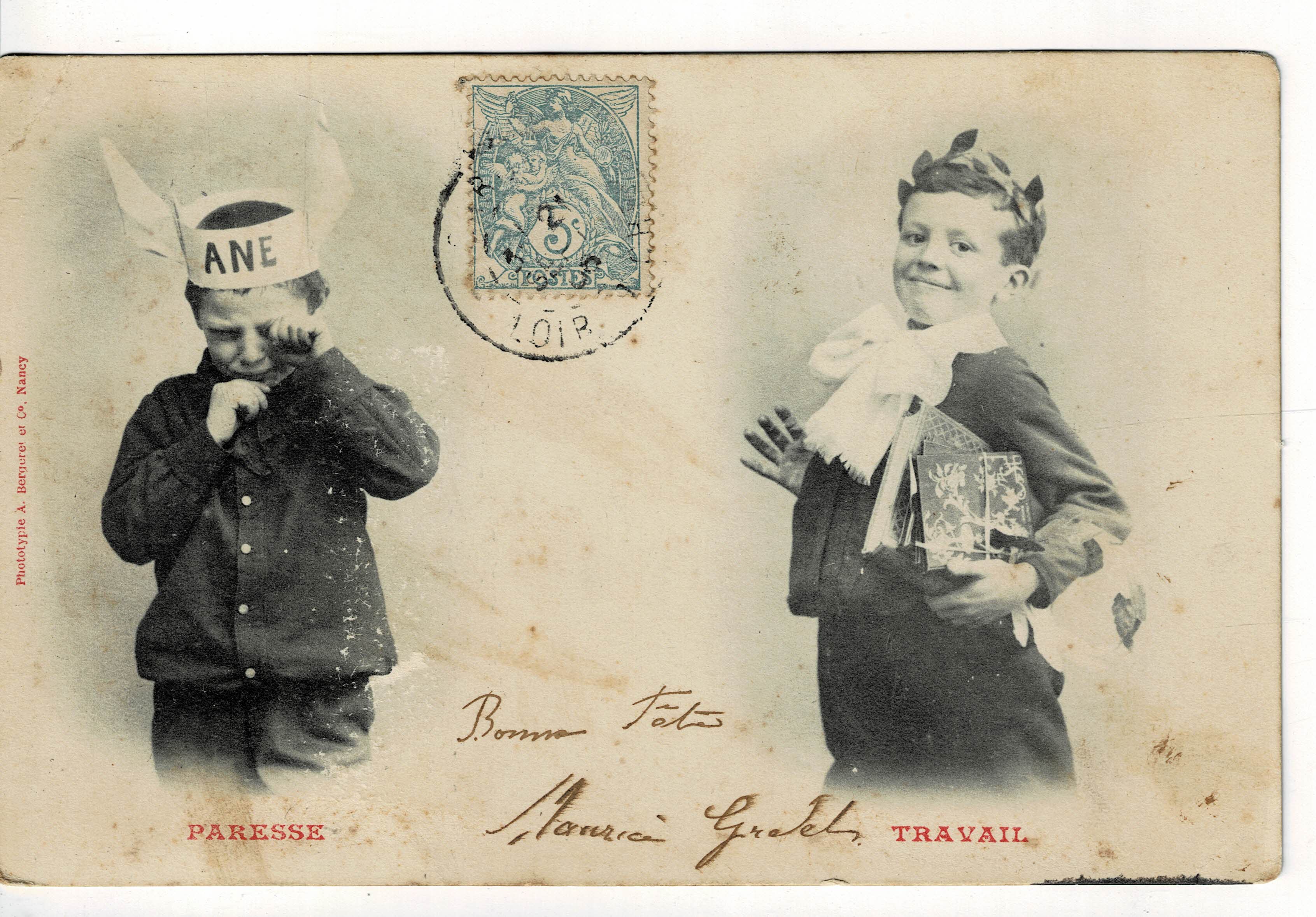 POSTAL DE NIÑOS.