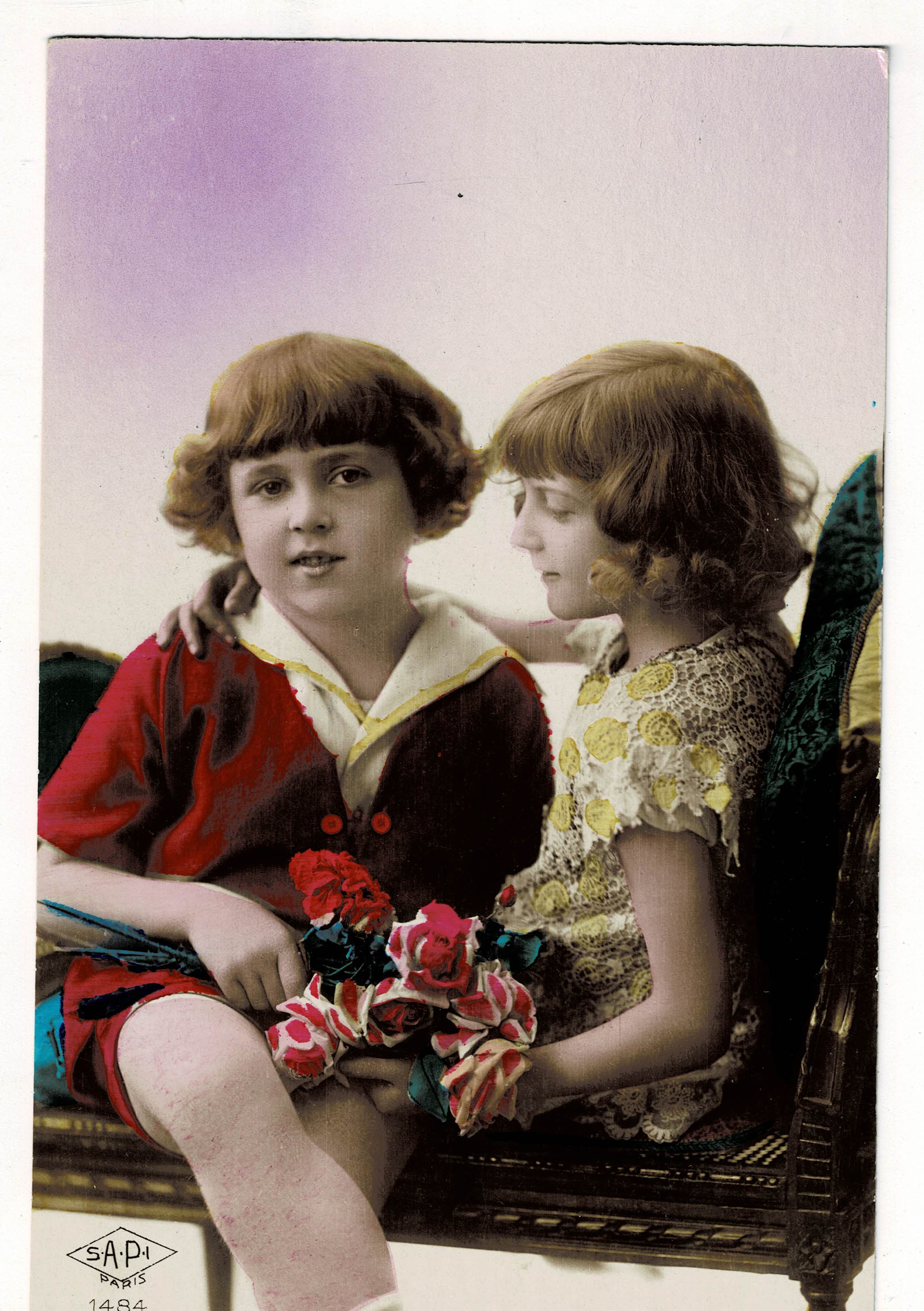 POSTAL DE NIÑOS.
