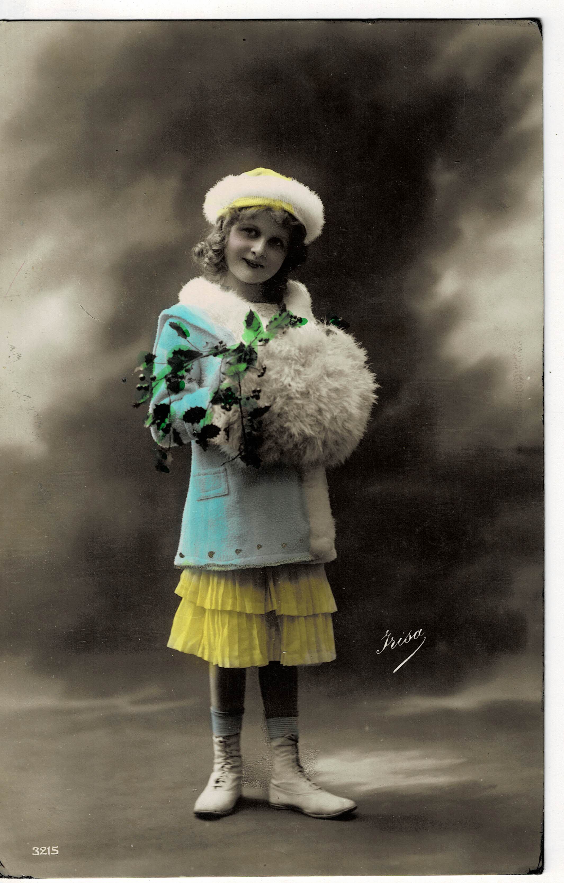 POSTAL DE NIÑOS. NIÑA.