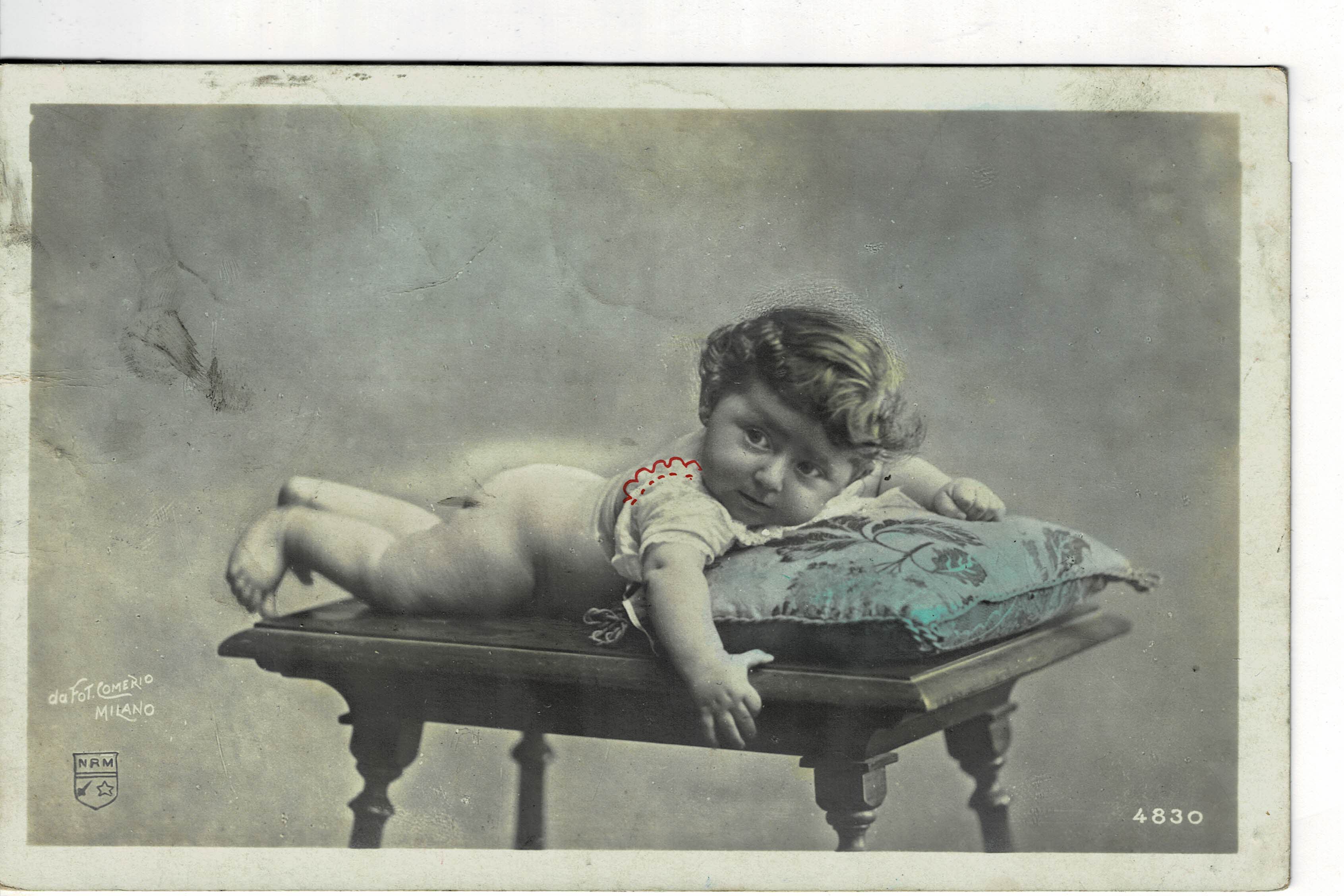 POSTAL DE NIÑOS. BEBE.