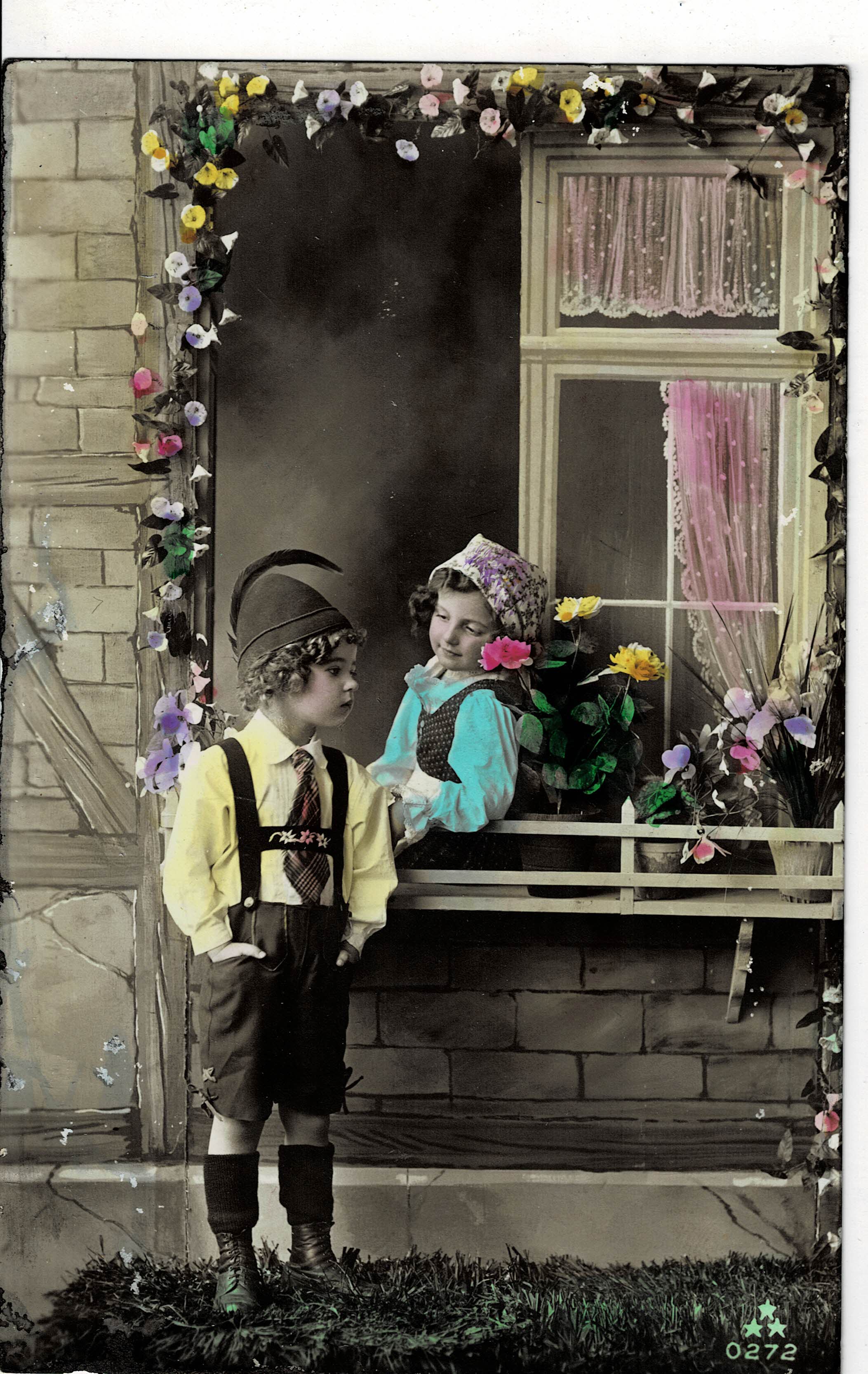 POSTAL DE NIÑOS.