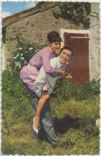 POSTAL DE PAREJAS GLACEE 1863