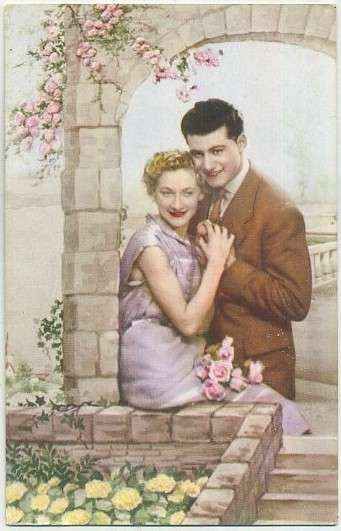 POSTAL DE PAREJAS PD 1822