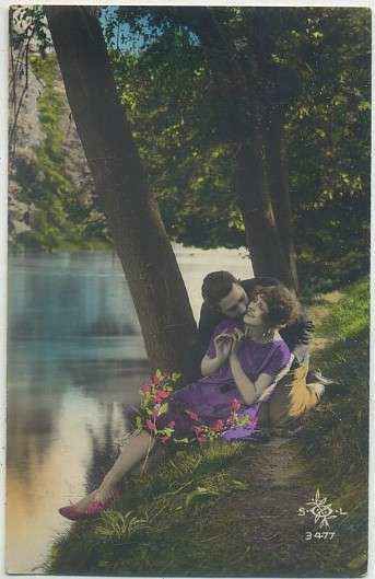 POSTAL DE PAREJA.