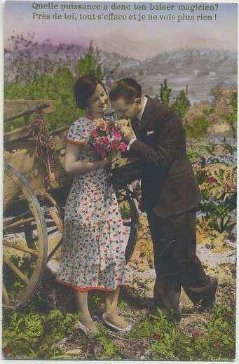POSTAL DE PAREJA.