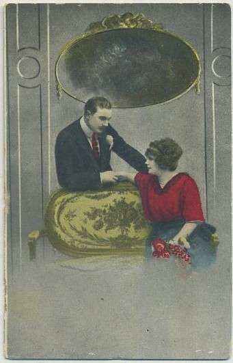 POSTAL DE PAREJA.