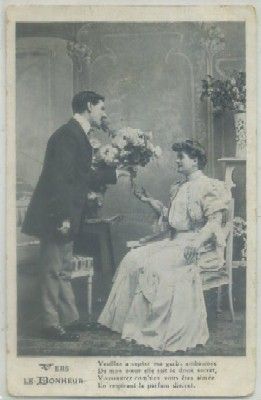 POSTAL DE PAREJA. VERS LE BOHEUR