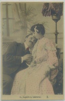POSTAL DE PAREJA. TOUJOURS TU L'ADORERAS
