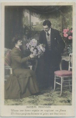 POSTAL DE PAREJA. HEURES EXQUISES