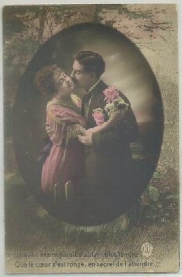 POSTAL DE PAREJA. UN AVEU DESIRE PARAIT D'AUTAN PLUS TENDRE