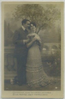 POSTAL DE PAREJA. UNISSONS NOS TENDRES PIENSÉES