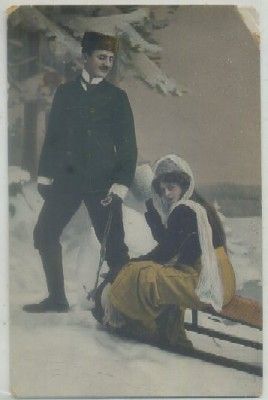 POSTAL DE PAREJA.