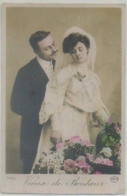 POSTAL DE PAREJA. BOEUX DE BONHEUR