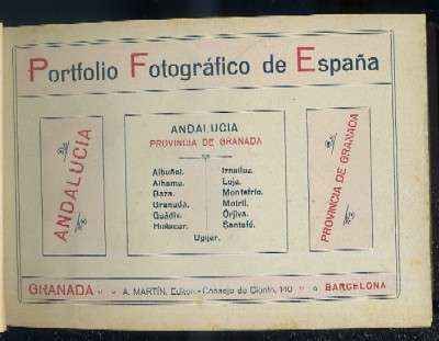 PORTFOLIO FOTOGRAFICO DE ESPAÑA. GRANADA Y PROVINCIA