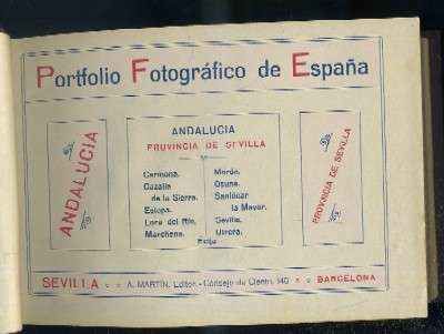 PORTFOLIO FOTOGRAFICO DE ESPAÑA. SEVILLA Y PROVINCIA