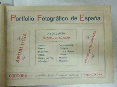PORTFOLIO FOTOGRAFICO DE ESPAÑA. ANDALUCÍA, PROVINCIA DE CÓRDOBA